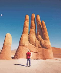 Hand Of The Desert Statue Atacama Desert Diamond Painting