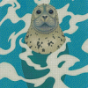 Harbor Seal Illustration Diamond Painting