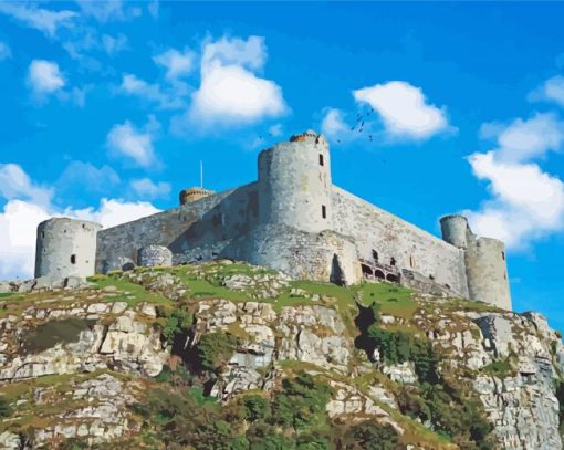 Harlech Castle Wales Diamond Paintings