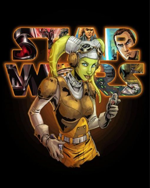 Hera Syndulla Star Wars Poster Diamond Painting