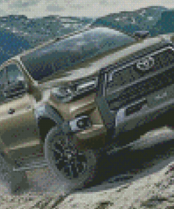 Hilux Toyota Pickup Truck Diamond Painting