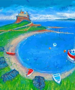 Holy Island Of Lindisfarne Art Diamond Painting