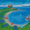 Holy Island Of Lindisfarne Art Diamond Painting