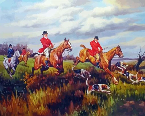 Hunting Scene Diamond Painting