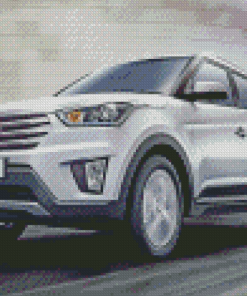 Hyundai Creta On Road Diamond Painting