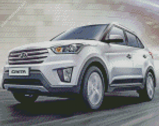 Hyundai Creta On Road Diamond Painting