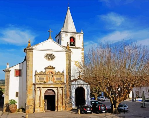 Igreja De Santa Maria Obidos Diamond Painting