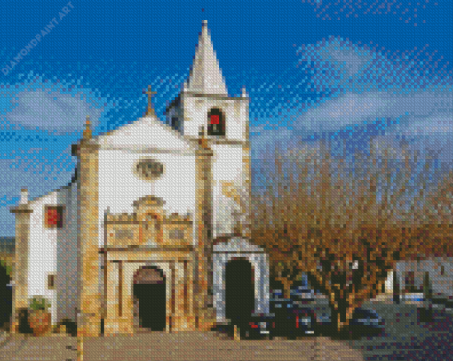 Igreja De Santa Maria Obidos Diamond Painting