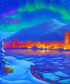 Illustration Alaska Diamond Painting