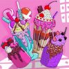 Illustration Milkshake Diamond Painting