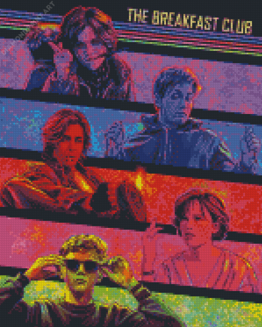 Illustration The Breakfast Club Diamond Painting