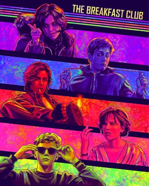 Illustration The Breakfast Club Diamond Painting