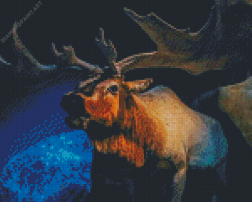 Illustration Moose Diamond Paintings