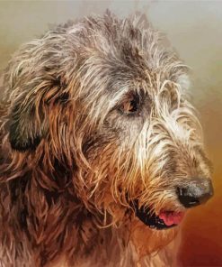 Irish Wolfhound Head Diamond Painting