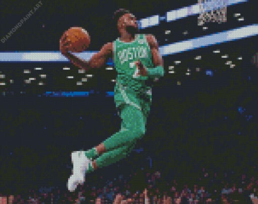 Jaylen Brown Dunk Diamond Painting