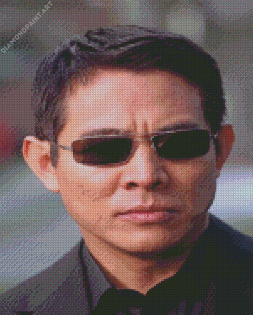 Jet Li With Sunglasses Diamond Painting