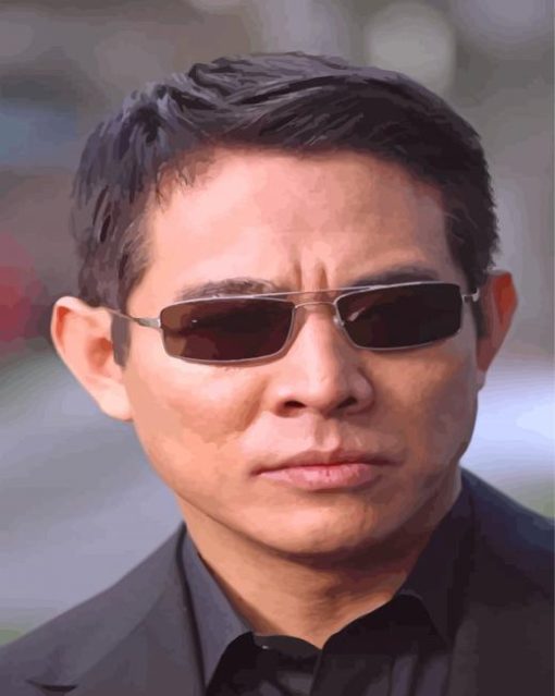 Jet Li With Sunglasses Diamond Painting