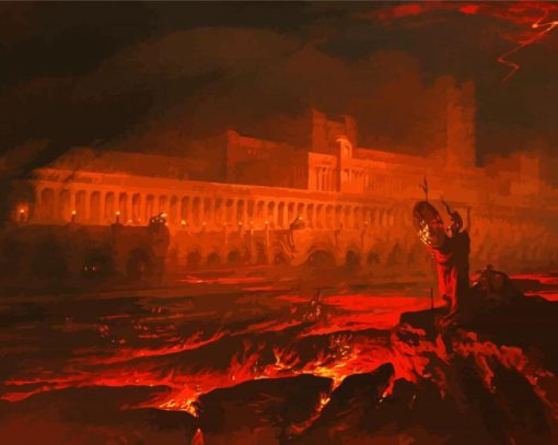 John Martin Le Pandemonium Louvre Diamond Painting