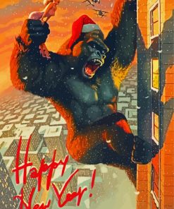 King Kong Happy New Year Diamond Painting