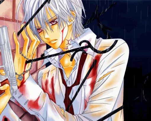 Kiryu Zero Vampire Knight Diamond Paintings Diamond Painting