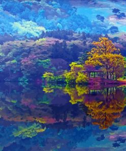 Korea Landscape Nature Reflection Diamond Paintings