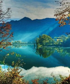 Lake Idro Landscape Diamond Painting