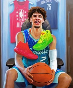 Lamelo Ball Basketballer Art Diamond Painting