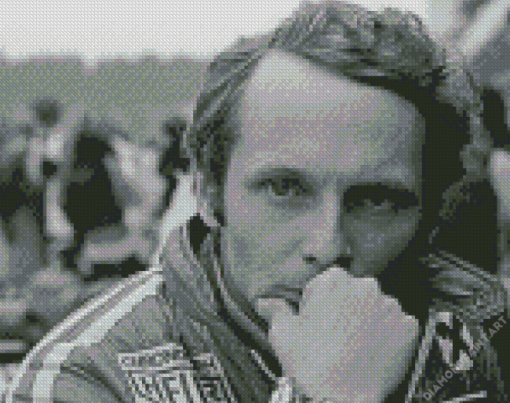 Lauda Black And White Diamond Painting