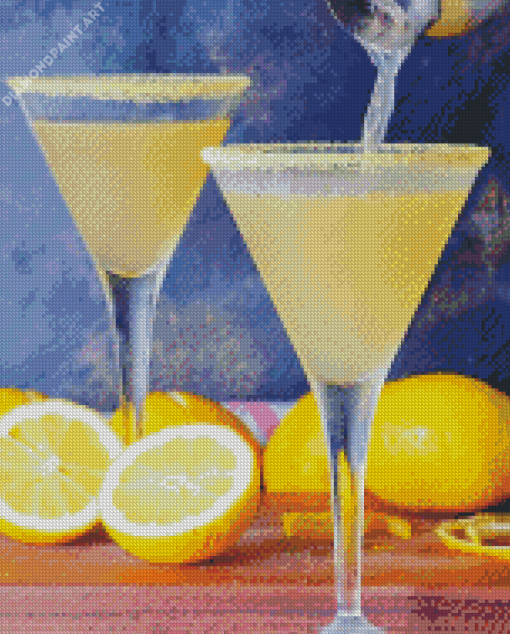 Lemon Drop Drink Diamond Painting