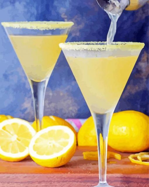 Lemon Drop Drink Diamond Painting