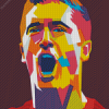 Lewandowski Pop Art Diamond Painting