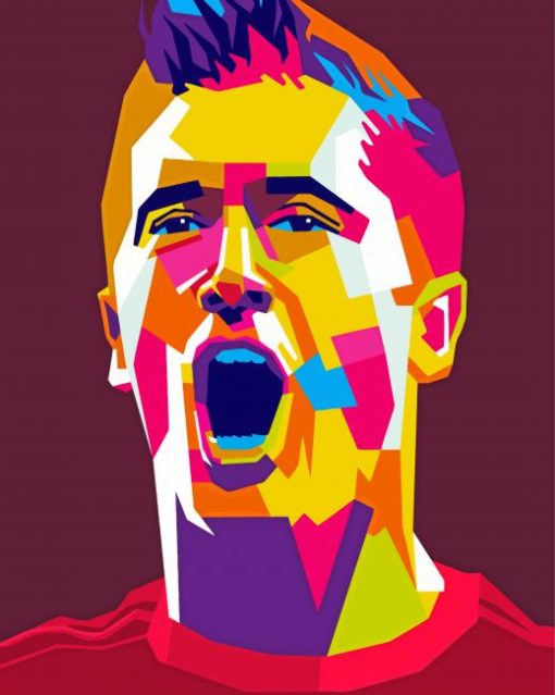 Lewandowski Pop Art Diamond Painting