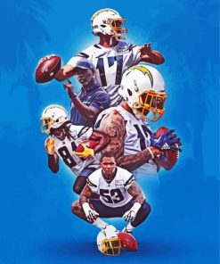 Los Angeles Chargers Players Diamond Painting