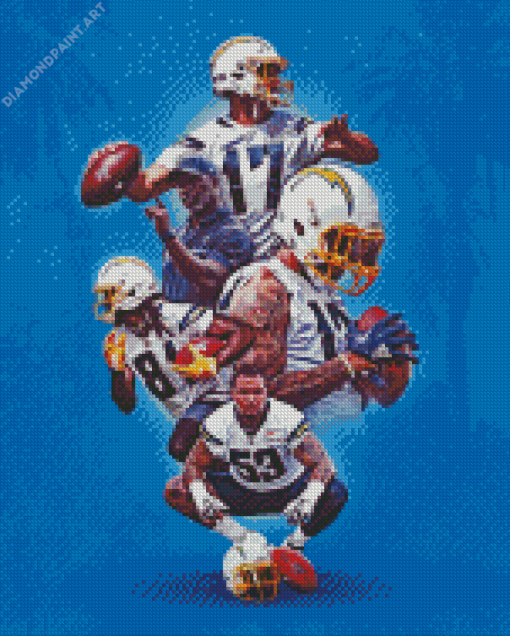 Los Angeles Chargers Players Diamond Painting