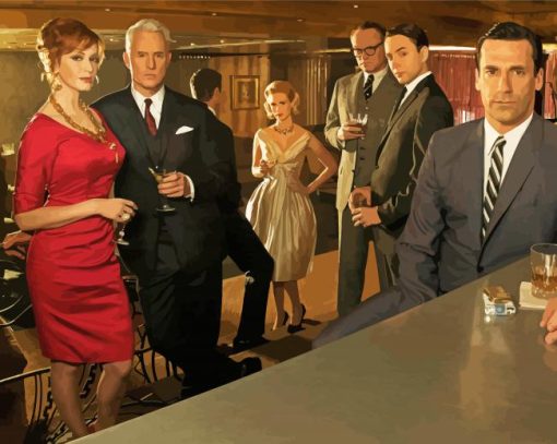 Mad Men Characters Diamond Painting