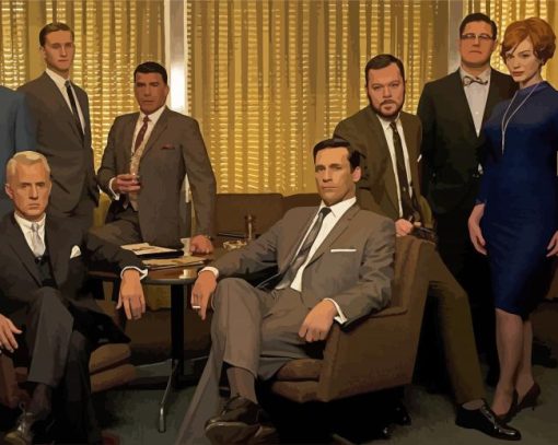 Mad Men Movie Characters Diamond Painting