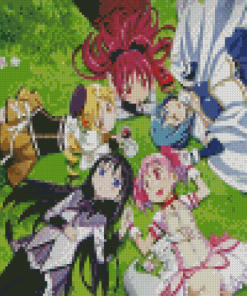 Madoka Kaname And Anime Girls Diamond Painting