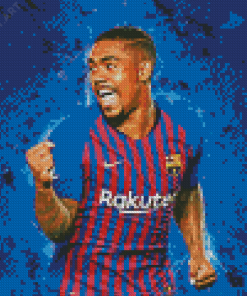 Malcom Footballer Art Diamond Paintings