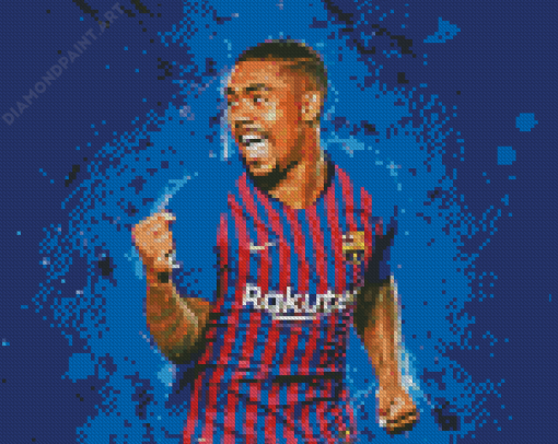 Malcom Footballer Art Diamond Paintings