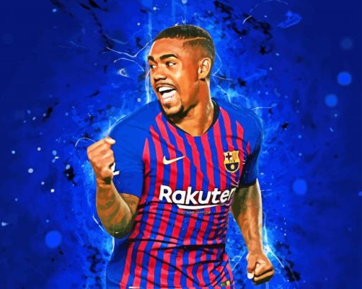 Malcom Footballer Art Diamond Paintings