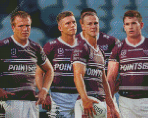 Manly Warringah Sea Eagles Team Diamond Painting