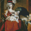 Marie Antoinette And Her Children Elisabeth Vigee Diamond Painting