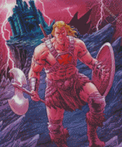 Masters Of The Universe He Man Art Diamond Painting