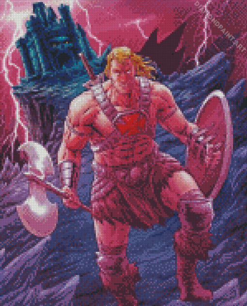 Masters Of The Universe He Man Art Diamond Painting