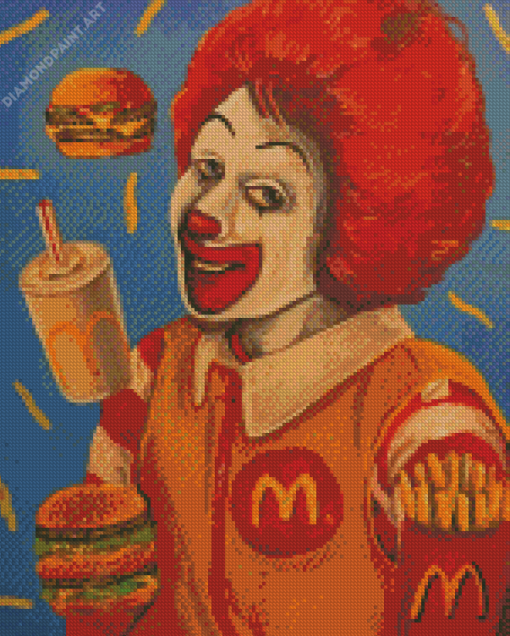 McDonald Clown Diamond Painting