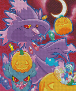 Mega Mismagius Pokemon Halloween Diamond Paintings