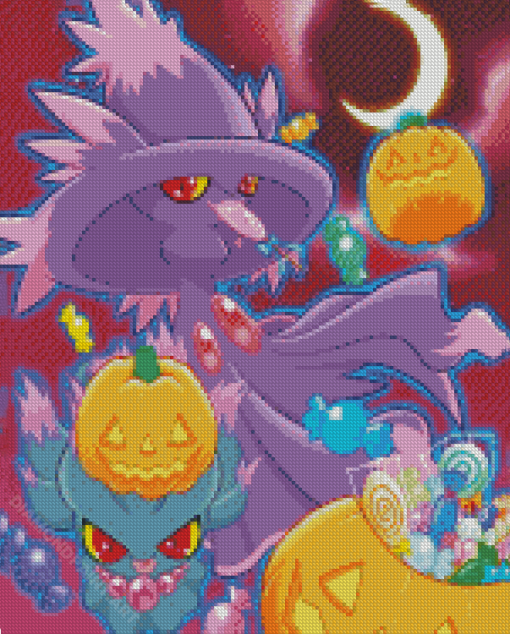 Mega Mismagius Pokemon Halloween Diamond Paintings