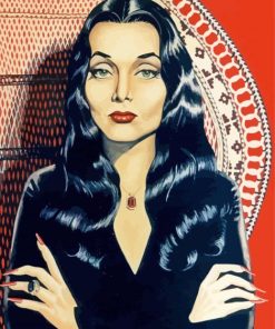 Morticia Addams Vampire Diamond Painting