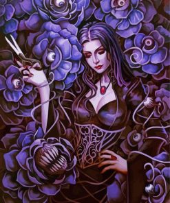 Morticia Addams Diamond Painting