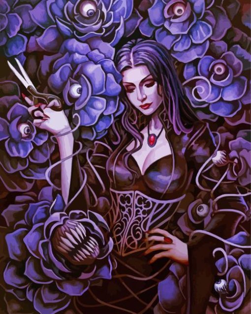 Morticia Addams Diamond Painting